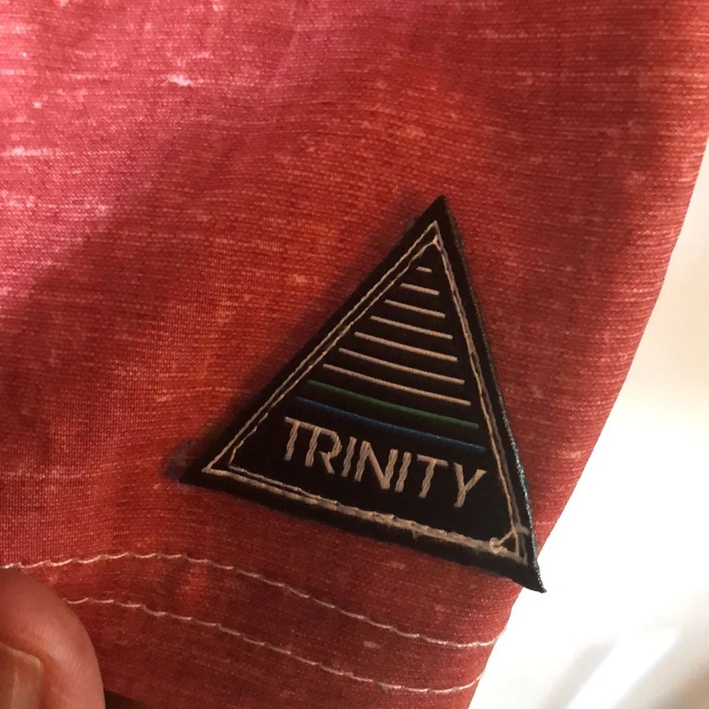 TRINITY Patriots Boardshorts Stretch Below The Knee Men’s Size 30 - Picture 4 of 9